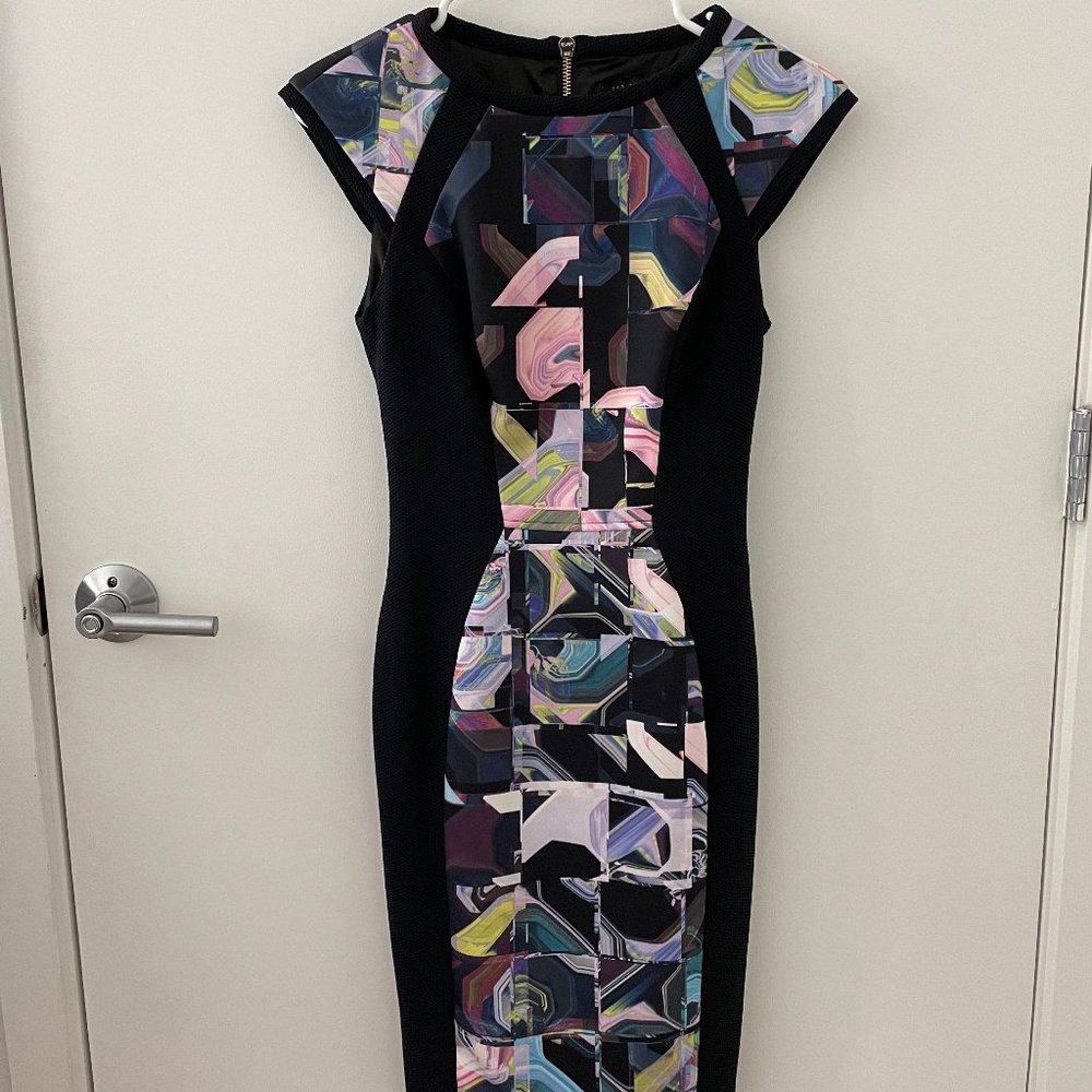 Ted Baker London Geometric Midi Dress